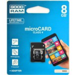 Купити Goodram MicroSDXC 8GB Class 4 +SD adapter (M40A-0080R11)