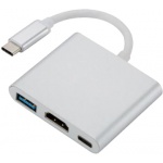 Купити Перехідник USB 3.1 Type-C - HDMI/USB3.0/Type-C F (S0733)