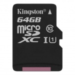 Купити Карта пам'яті Kingston MicroSDXC 64GB UHS-I A1 Class 10 card only (SDCS2/64GBSP)