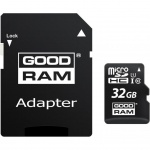 Купити Карта пам'яті GoodRAM MicroSDHC 32GB Class 10 UHS-I + SD adapter (M1AA-0320R12)