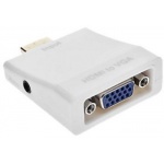 Купити Перехідник HDMI - VGA + 3.5 mm Jack (B00230) White