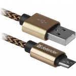 Купити Кабель Defender USB 2.0  AM-micro BM 08-03T PRO 1m Gold (87800)