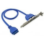 Купити Планка на задню панель ПК USB 3.0 Internal 19-pin - USB 3.0 x 2 (B00294)