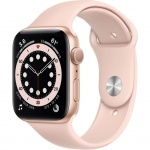 Купити Apple Watch Series 6 GPS 44mm Gold Aluminium Case with Pink Sand Sport Band (M00E3UL/A) 