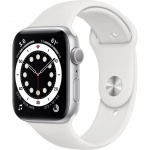 Купити Apple Watch Series 6 GPS 44mm Silver Aluminium Case with Sport Band (M00D3UL/A) White