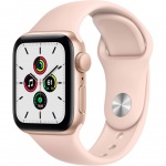 Купити Apple Watch Series SE GPS 44mm Gold Aluminium Case with Pink Sand Sport Band (MYDR2UL/A)