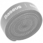 Купити Органайзер проводів Baseus  COLOURFUL CIRCLE VELCRO STRAP 1m Grey (ACMGT-E0G)