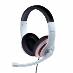 Купити Навушники Gembird MHS-03 White-Red-Black (MHS-03-WTRDBK)