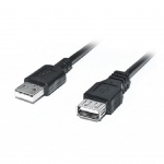 Купити Кабель REAL-EL USB 2.0 AM/AF 3m Pro Black (EL123500029)