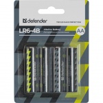 Купити Батарейка Defender AA LR6 Alkaline 4шт. (56012)
