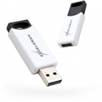 Купити eXceleram 64GB H2 Series White-Black USB 2.0 (EXU2H2W64)