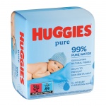 Купити Дитячі вологі серветки Huggies Ultra Comfort Pure 56 х 3шт. (5029053550091) 