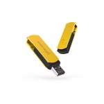 Купити eXceleram 64GB P2 Series USB 2.0 Yellow2-Black (EXP2U2Y2B64)