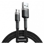 Купити Кабель Baseus Cafule 1.5A AM-Micro USB 2m Grey-Black (CAMKLF-CG1)