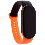 Купити Ремінець для фитнес браслета Xiaomi Mi Band 5/6 Black-Orange