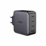 Купити Зарядний пристрій Ugreen 4xUSB 100W GAN USB-A+3*USB-C Tech Fast Charger CD226 Grey (90575)