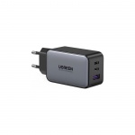 Купити Зарядний пристрій Ugreen 3xUSB 65W GaN 2хUSB-C+USB-A CD244 Grey (10335)