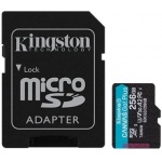 Купити Kingston Canvas Go Plus MicroSDXC 256GB Class 10+SD adapter (SDCG3/256GB)