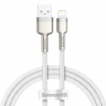 Купити Кабель Baseus Cafule Series Metal Cable For iP AM/Lightning White (CALJK-A02)